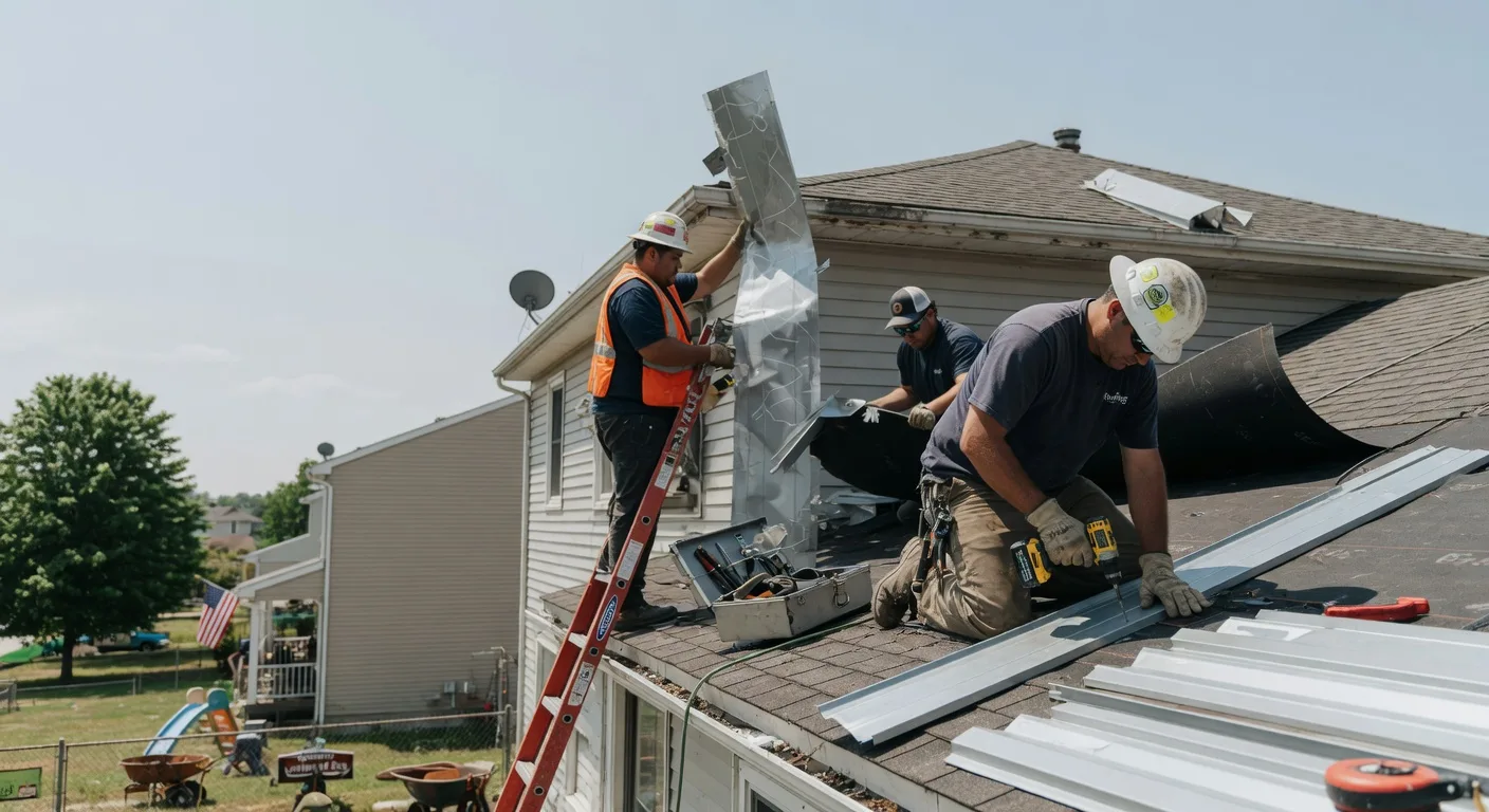 Storm Damage Metal Roof Repair in Driftwood, PA